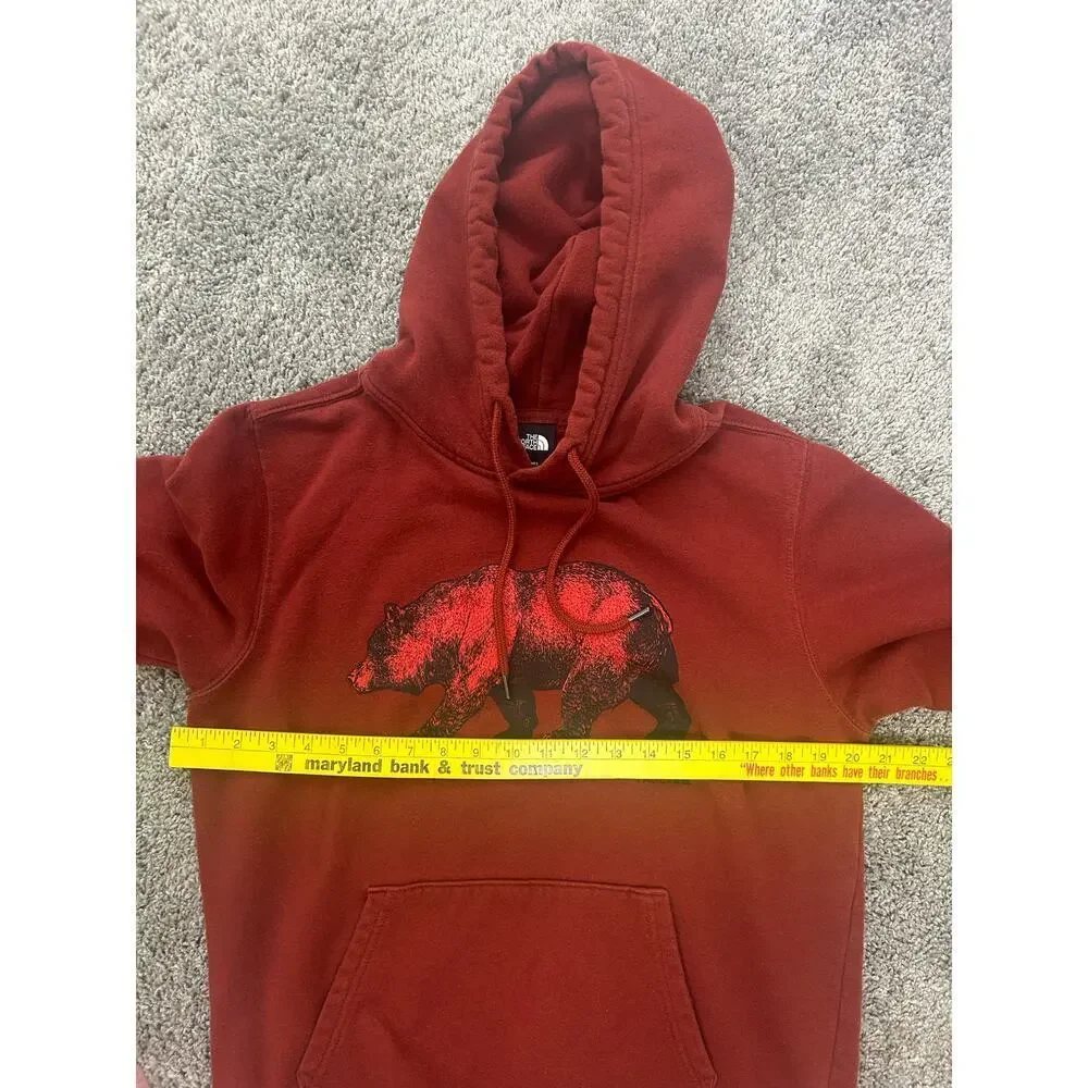 North Face Men's Size Small Hoodie Bear Sweatshirt Jacket